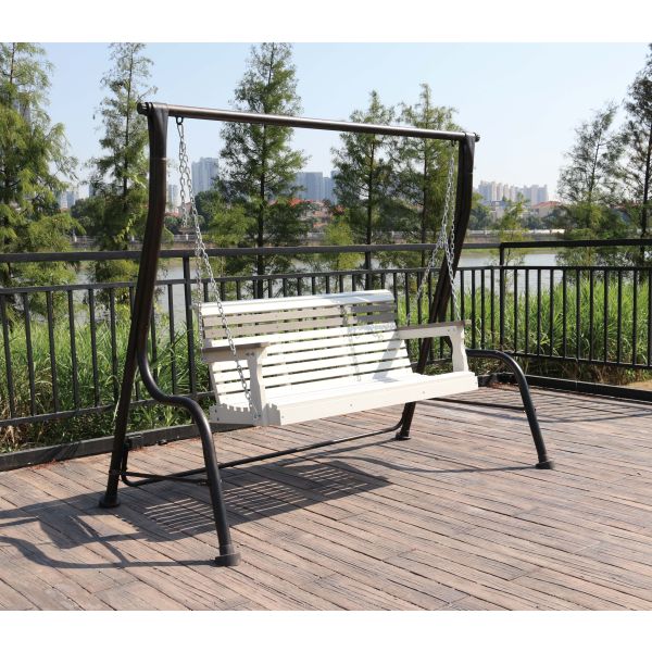 Faux Wood Composite Multi-Colored Porch Swing - Image 3