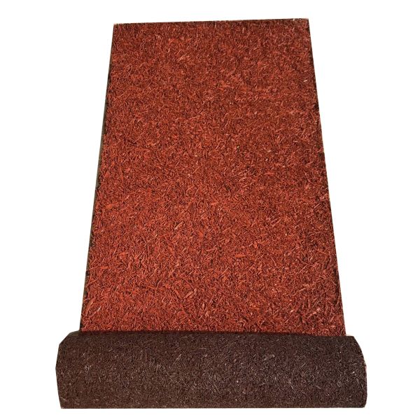 Six Foot Recycled Rubber Reversible Landscaping Mulch Pathway Mat - Image 3